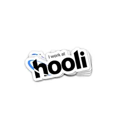 استیکر I work at Hooli