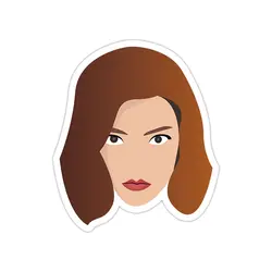 استیکر لپ تاپ گامبی وزیر - سریال The Queen's Gambit - پرتره بث هارمون