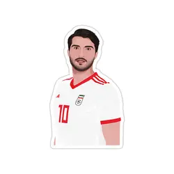 استیکر لپ تاپ تیم ملی ایران - کریم انصاری‌فرد