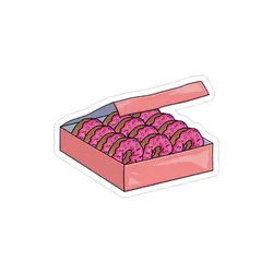 استیکر لپ تاپ مجموعه سیمپسون‌ها - جعبه دونات