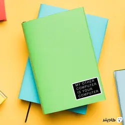 استیکر لپ تاپ مستر ربات - تایپوگرافی سریال