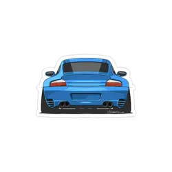 استیکر لپ تاپ شرکت porsche - پورشه ۹۱۱ توربو