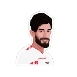 استیکر لپ تاپ تیم ملی ایران – علی قلی‌زاده
