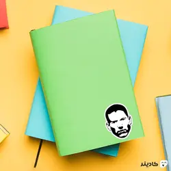استیکر لپ تاپ فرار از زندان - پوستر سیاه سفید مایکل