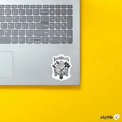 استیکر دانجنز اند دراگونز Barbarian D12 سفید
