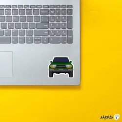 استیکر لپ تاپ شرکت Toyota - حضرت لندکروز سبز رنگ