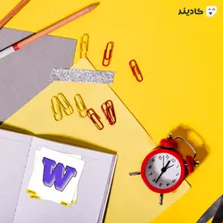استیکر لپ تاپ استیکر علمی - لوگوی اسم دانشگاه واشینگتون
