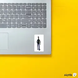 استیکر لپ تاپ جو در حال راه رفتن