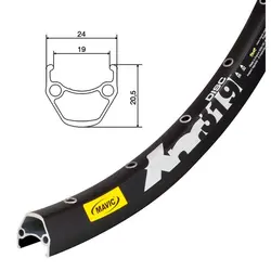 طوقه (دایره) 29 پولک دار مویک MAVIC XM319 32H