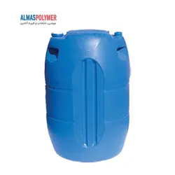 بشکه پلاستیکی 220 لیتری دو دهانه بغل تخت