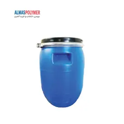 بشکه پلاستیکی 30 لیتری دهانه باز با بست فلزی