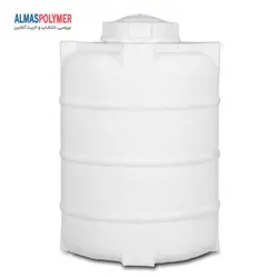 مخزن 100 لیتری عمودی پلی اتیلن سه لایه