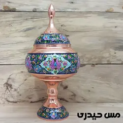 قندان مس پرداز پایه دار  - نانو شده - مس حیدری
