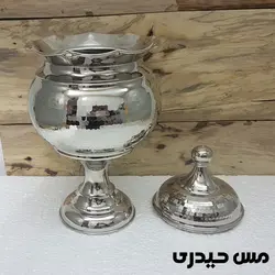 شکلات خوری مسی سفید کروم مدل اطلس   - مس حیدری