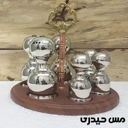 سرویس نمک پاش و سماق پاش آبکاری کروم - مس حیدری