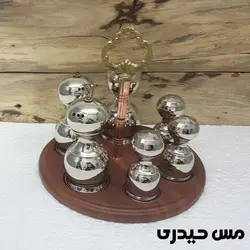 سرویس نمک پاش و سماق پاش آبکاری کروم - مس حیدری