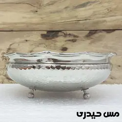 آجیل خوری کروم مسی سه پایه طرح هنر  - مس حیدری