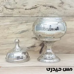 قندان مسی سفید کروم مدل آرمان  - مس حیدری