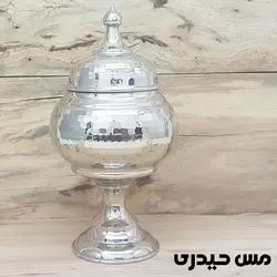قندان مسی سفید کروم مدل آرمان  - مس حیدری