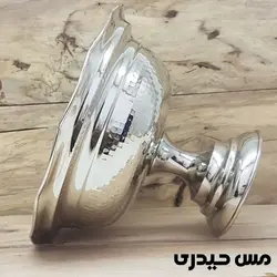 آجیل خوری مسی سفید کروم شده مدل ایلیا - مس حیدری