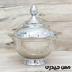 قندان مسی کروم بدون پایه مدل سوگل  - مس حیدری