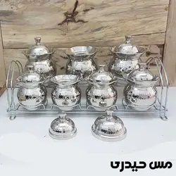 ست جا ادویه و پاسماوری کروم مدل آرشیدا - مس حیدری