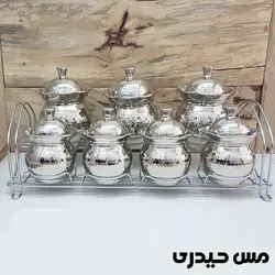 ست جا ادویه و پاسماوری کروم مدل آرشیدا - مس حیدری