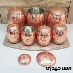 ست جا ادویه و پاسماوری مسی مدل آرمان  - مس حیدری