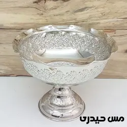 آجیل خوری کروم پایه دار طرح رز - مس حیدری