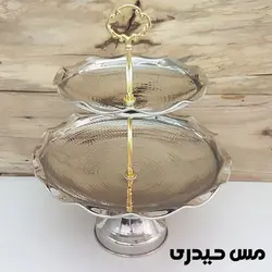 شیرینی خوری کروم دو طبقه طرح آرشیدا   - مس حیدری