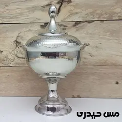 آجیل خوری کروم پایه دار مدل سوگل - مس حیدری