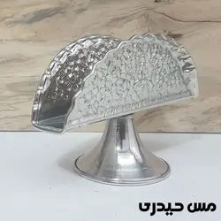 جا دستمالی رومیزی کروم طرح رز - مس حیدری
