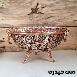 میوه خوری مسی قلم سه پایه کوتاه سلنا - مس حیدری