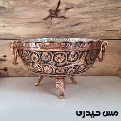 میوه خوری مسی قلم سه پایه کوتاه سلنا - مس حیدری