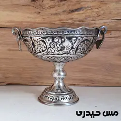 شکلات خوری سفید قلم کاری پایه بلند سلنا - مس حیدری