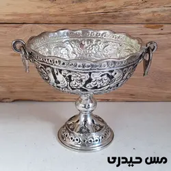 شکلات خوری سفید قلم کاری پایه بلند سلنا - مس حیدری