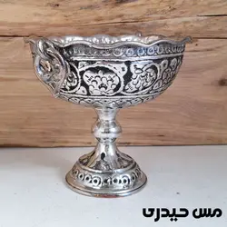 شکلات خوری سفید قلم کاری پایه بلند سلنا - مس حیدری