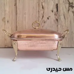 مرغ خوری مسی مستطیلی درب دار   - نانو - مس حیدری
