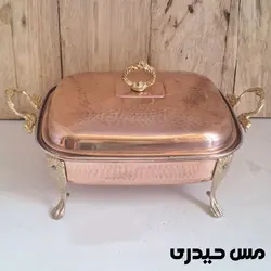 مرغ خوری مسی مستطیلی درب دار   - نانو - مس حیدری
