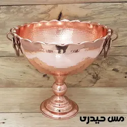 آجیل خوری مسی چکشی گوشواره دار طرح سهیل  - مس حیدری