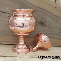 آجیل خوری مسی طرح اطلس پایه دار - نانو شده - مس حیدری