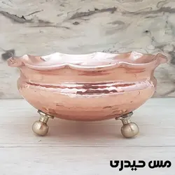 بستنی خوری مسی سه پایه طرح هنر زنجان  - مس حیدری
