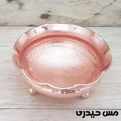 بستنی خوری مسی سه پایه طرح هنر زنجان  - مس حیدری