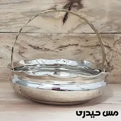 سبد شکلات خوری آبکاری کروم مسی طرح دیبا  - مس حیدری