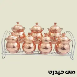 ست جا ادویه و پاسماوری مسی مدل آرشیدا - مس حیدری