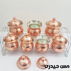 ست جا ادویه و پاسماوری مسی مدل آرشیدا - مس حیدری