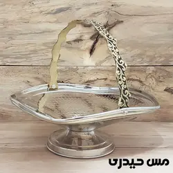 سبد میوه مسی کروم طرح سه بعدی ساخت زنجان- مس حیدری