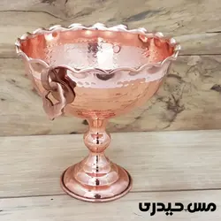 شکلات خوری مسی چکشی گوشواره دار طرح سهیل  - مس حیدری