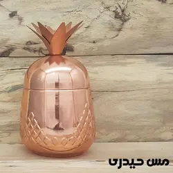 قندان مسی طرح آناناس  - نانو رنگ ثابت - مس حیدری