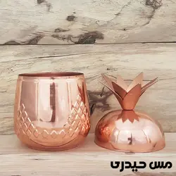 قندان مسی طرح آناناس  - نانو رنگ ثابت - مس حیدری